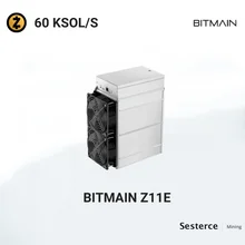 Bitmain Antminer Z11E – ZCash 60 KSOL/S asic miner Equihash algorithm zec mining machine with power consumption of 1418W
Bitmain Antminer Z11E – ZCash 60 KSOL/S asic miner Equihash algorithm zec mining machine with power consumption of 1418W