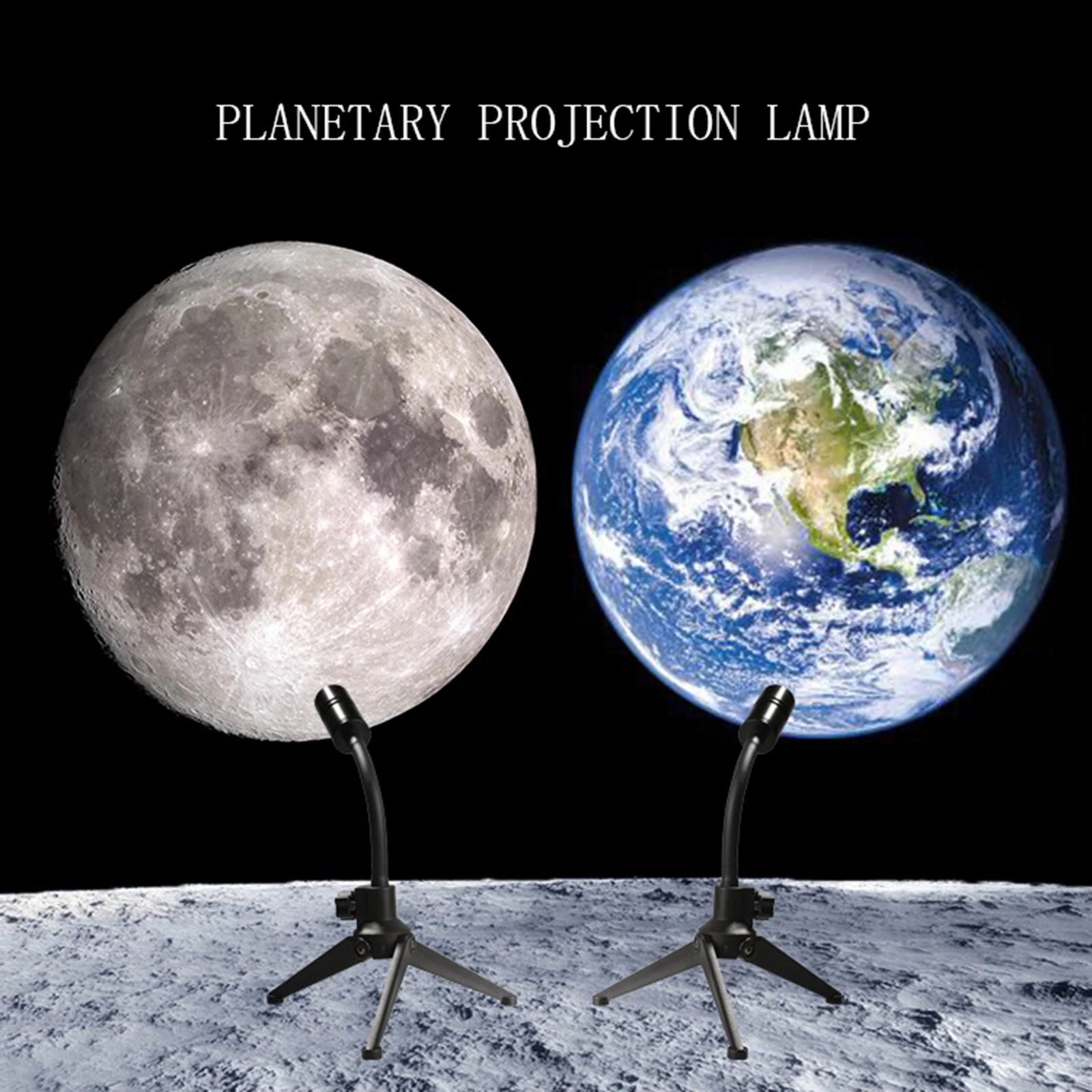 

Звездный проектор 2 в 1 проекционная лампа земля Луна вращающийся на 360 ° кронштейн USB светодиодный ночсветильник для спальни подарок на день Святого Валентина