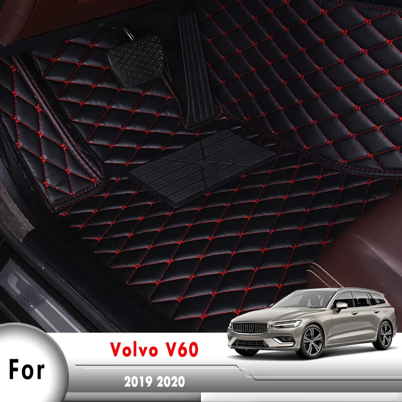 Автомобильный напольный коврик для V60 2019 2020 автомобильные интерьерные ковры