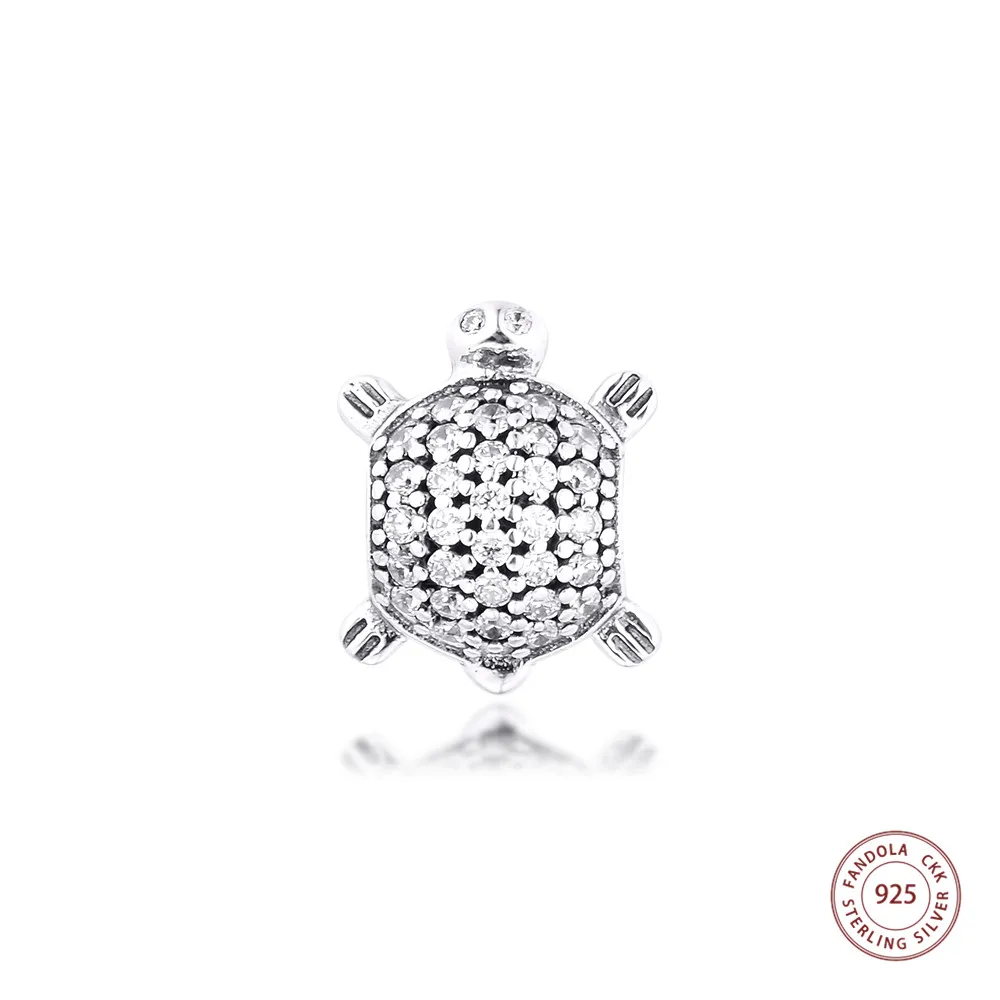 Genuine 925 Sterling Silver Clear CZ Pave Sea Turtle Charms Beads Fits Original Bracelets Women DIY Jewelry Making perle
Genuine 925 Sterling Silver Clear CZ Pave Sea Turtle Charms Beads Fits Original Bracelets Women DIY Jewelry Making perle