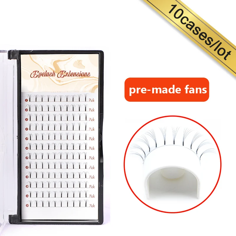 Logo custom Wholesale 10Pcs/ Lot 12 Lines 3D / 4D / 5D / 6D / 7D Long Stem Premade Volume Fans Eyelash Extensions Faux Mink
Logo custom Wholesale 10Pcs/ Lot 12 Lines 3D / 4D / 5D / 6D / 7D Long Stem Premade Volume Fans Eyelash Extensions Faux Mink
