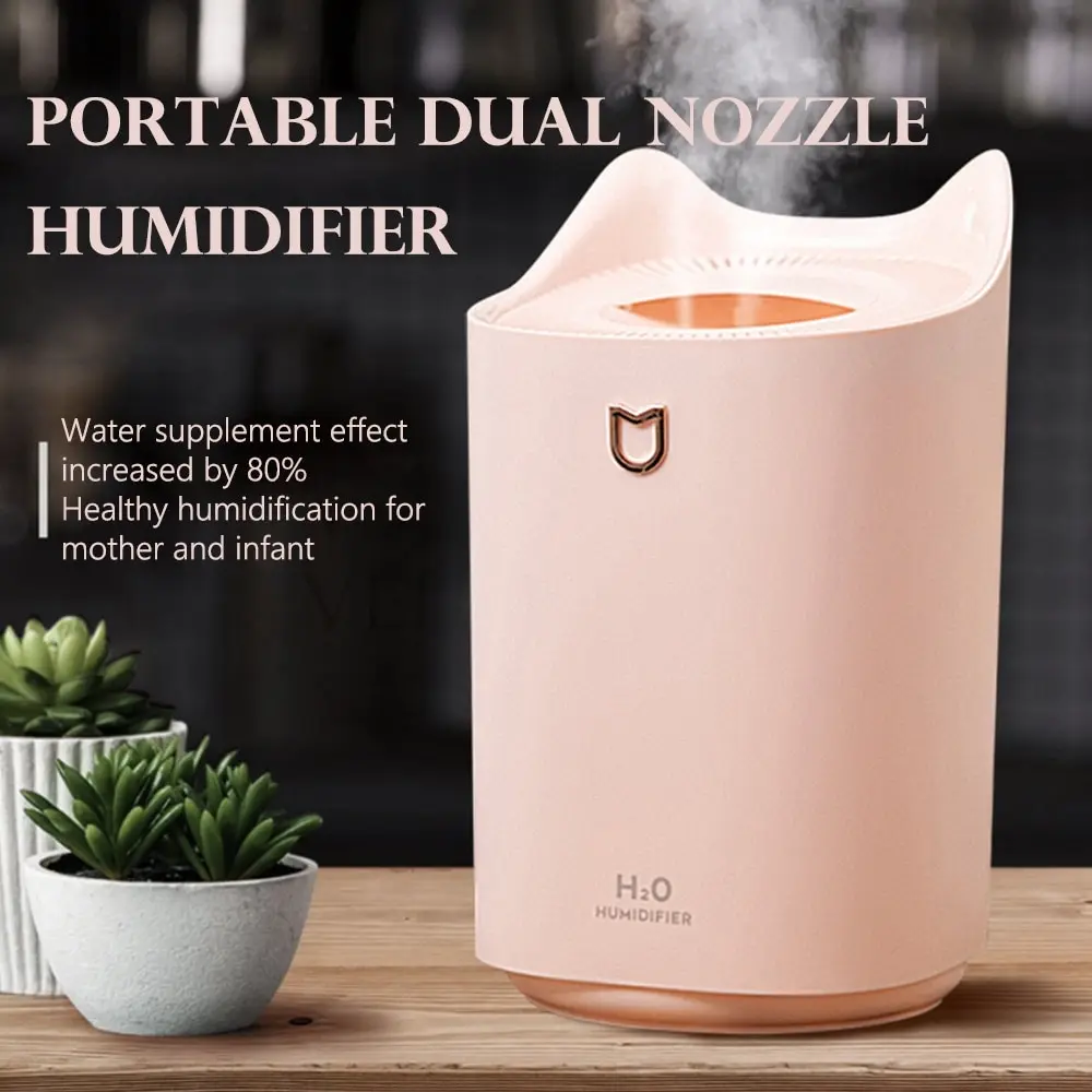 Household Air Humidifier Dual Nozzle Cold Mist Aroma Colorful Led Light And Heavy Mist Humidifier Smart Home Appliances
Household Air Humidifier Dual Nozzle Cold Mist Aroma Colorful Led Light And Heavy Mist Humidifier Smart Home Appliances
