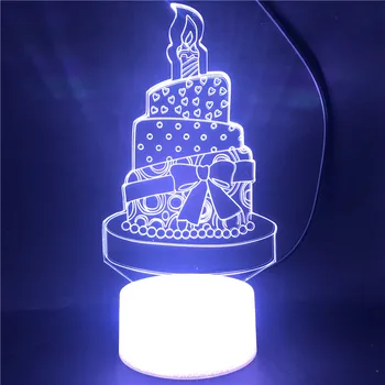Smart Phone Control The Birthday Cake Best Present for Birthday Colorful with Remote LED Night Light Bright Base Kids Gift 
Smart Phone Control The Birthday Cake Best Present for Birthday Colorful with Remote LED Night Light Bright Base Kids Gift
