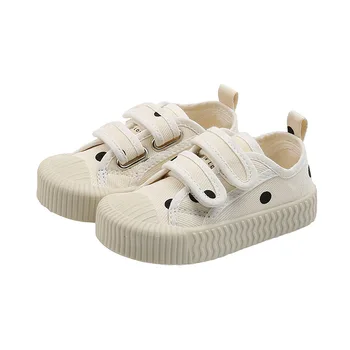 Kids Canvas Shoes Flat Breathable Sneakers with Dot Print Children Casual Shoes Soft Bottom for Boys Girls SX506 
Kids Canvas Shoes Flat Breathable Sneakers with Dot Print Children Casual Shoes Soft Bottom for Boys Girls SX506