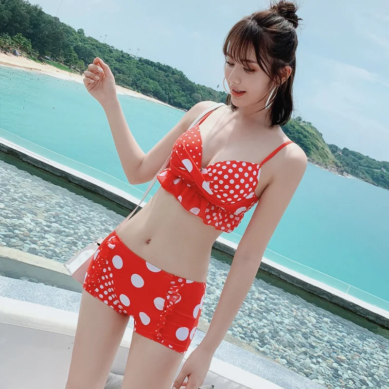 2019 Bathing Suit Women's Three-piece Set South Korea Hot Springs Graceful GIRL'S Bikini Small Bust Gathering Split Type Large S 
2019 Bathing Suit Women's Three-piece Set South Korea Hot Springs Graceful GIRL'S Bikini Small Bust Gathering Split Type Large S