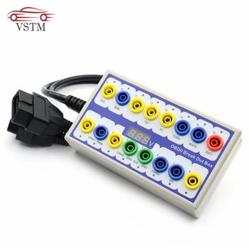 Auto OBD 2 Break Out Box OBD OBDII Protocol Detector Diagnostic Connector Detector
Auto OBD 2 Break Out Box OBD OBDII Protocol Detector Diagnostic Connector Detector
