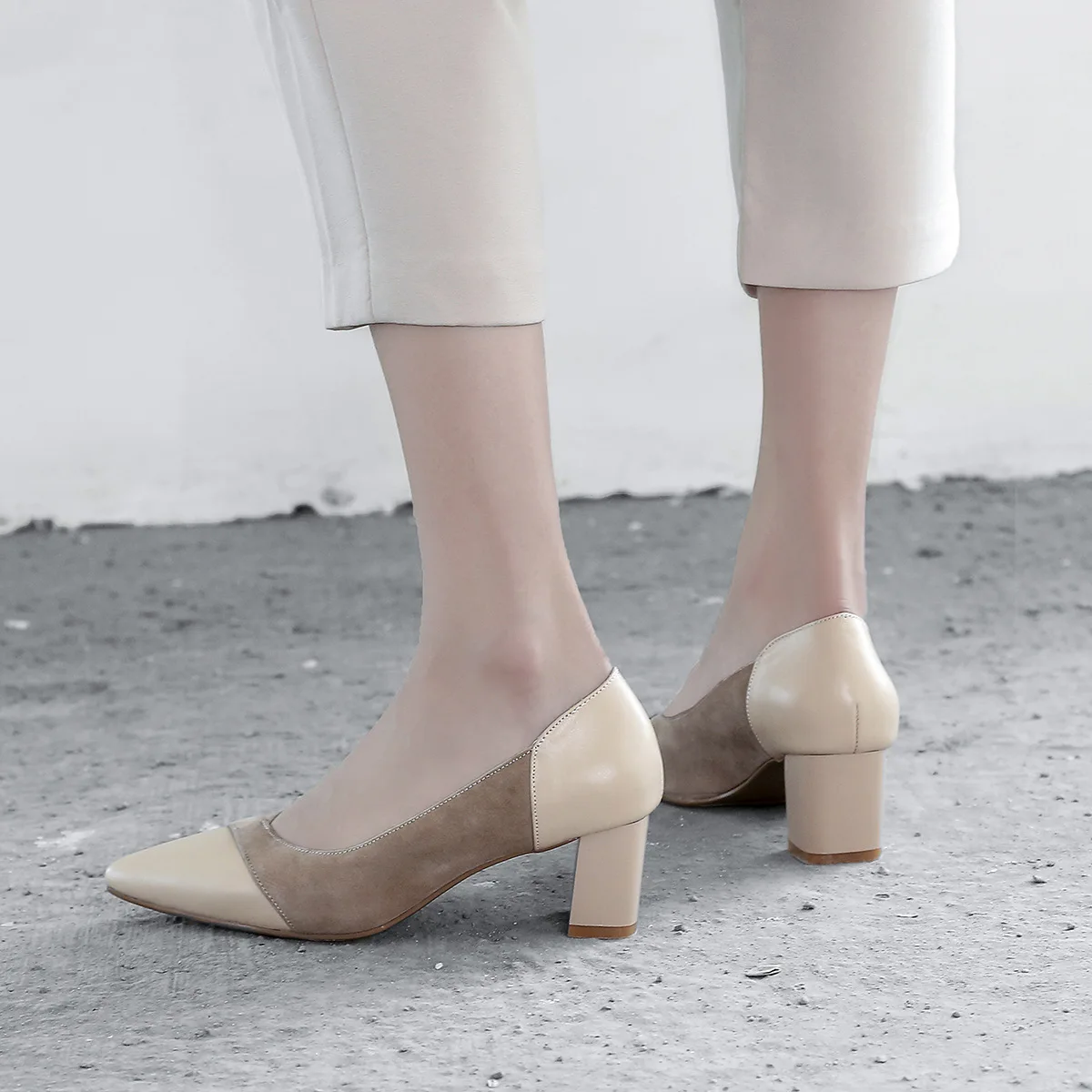 2019 Spring New Style Europe And America Versitile Fashion Women's Pointed-Toe Mixed Colors Low-Cut High Heel Shoes Chunky-Heel
2019 Spring New Style Europe And America Versitile Fashion Women's Pointed-Toe Mixed Colors Low-Cut High Heel Shoes Chunky-Heel