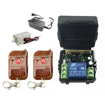 12V DC 9.6W 315 MHz IR Wireless Remote Control Electric Lock Set Learning Remote Control Switch Plug Lock for Smart Home
12V DC 9.6W 315 MHz IR Wireless Remote Control Electric Lock Set Learning Remote Control Switch Plug Lock for Smart Home