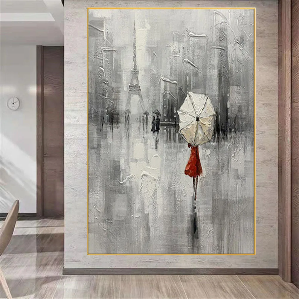 100% Handpainted Girl Holding An Umbrella Wall Art Pictures Home Decor Poster Abstract Portrait Oil Paintings On Canvas Drawing
100% Handpainted Girl Holding An Umbrella Wall Art Pictures Home Decor Poster Abstract Portrait Oil Paintings On Canvas Drawing