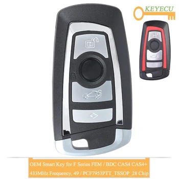 KEYECU OEM Smart Remote Control Key for 2011-2017 BMW F Series FEM / BDC CAS4 CAS4+, Fob 4 Buttons - 433MHz - PCF7953/ 49 Chip
KEYECU OEM Smart Remote Control Key for 2011-2017 BMW F Series FEM / BDC CAS4 CAS4+, Fob 4 Buttons - 433MHz - PCF7953/ 49 Chip
