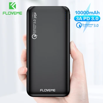 FLOVEME QC3.0 Power Bank 10000mAh Quick Charge 3.0 For Xiaomi Powerbank 10000 mAh PD Poverbank External Battery Portable Charger
FLOVEME QC3.0 Power Bank 10000mAh Quick Charge 3.0 For Xiaomi Powerbank 10000 mAh PD Poverbank External Battery Portable Charger