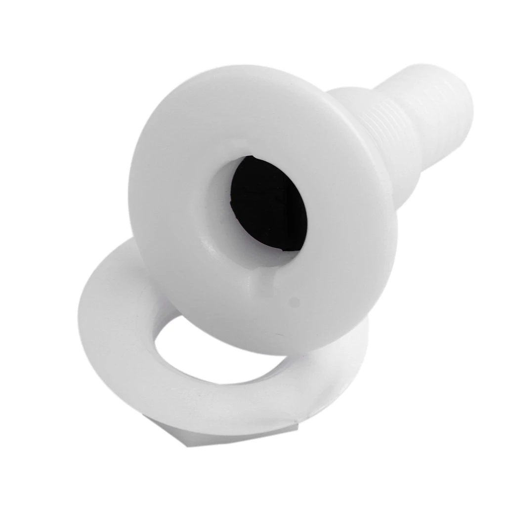 Marine 3/4 Inch Plastic Covered Thru-Hull Bilge Pump Hose Fitting For Boats Marine 3/4 Inch Plastic Covered Thru-Hull Bilge Pump Hose Fitting For Boats