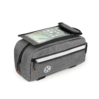 Bike Bicycle Phone Bags Waterproof Front Frame Top Tube Mount Handlebar Bags for 6.4-inch Mobile Phone
Bike Bicycle Phone Bags Waterproof Front Frame Top Tube Mount Handlebar Bags for 6.4-inch Mobile Phone