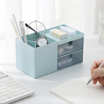 3 Colors Nordic Style Multi functional Plastic Pen Holder Desk Organizer Cosmetic Storage Box Desktop Drawer Storage Organizer
3 Colors Nordic Style Multi functional Plastic Pen Holder Desk Organizer Cosmetic Storage Box Desktop Drawer Storage Organizer