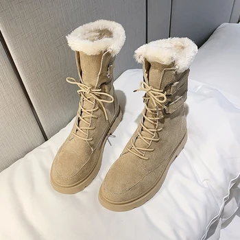2020 Winter Women Fashion Platform Boots Brand Plush Ankle Boots Thick Sole Ladies Shoes Padded Boots Woman Sneakers Keep Warm 
2020 Winter Women Fashion Platform Boots Brand Plush Ankle Boots Thick Sole Ladies Shoes Padded Boots Woman Sneakers Keep Warm