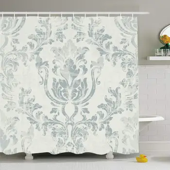 Shower Curtain Set with Hooks 72x72 Element Design Soft Repetition Imperial Rococo Damask Pattern Fashion Ornament Decor Trendy
Shower Curtain Set with Hooks 72x72 Element Design Soft Repetition Imperial Rococo Damask Pattern Fashion Ornament Decor Trendy
