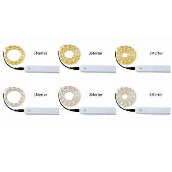Wireless PIR Motion Sensor LED Strip Light 5V LED Lamp Wardrobe Cabinet Bed Night Light
Wireless PIR Motion Sensor LED Strip Light 5V LED Lamp Wardrobe Cabinet Bed Night Light
