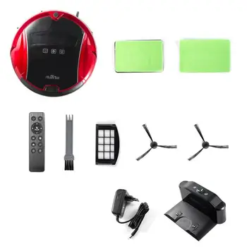 Robot Vacuum Cleaner Floor Cleaner with Remote Control 1200pa Suction Less Than 50 dB LCD Display Touch Button Slim Body
Robot Vacuum Cleaner Floor Cleaner with Remote Control 1200pa Suction Less Than 50 dB LCD Display Touch Button Slim Body