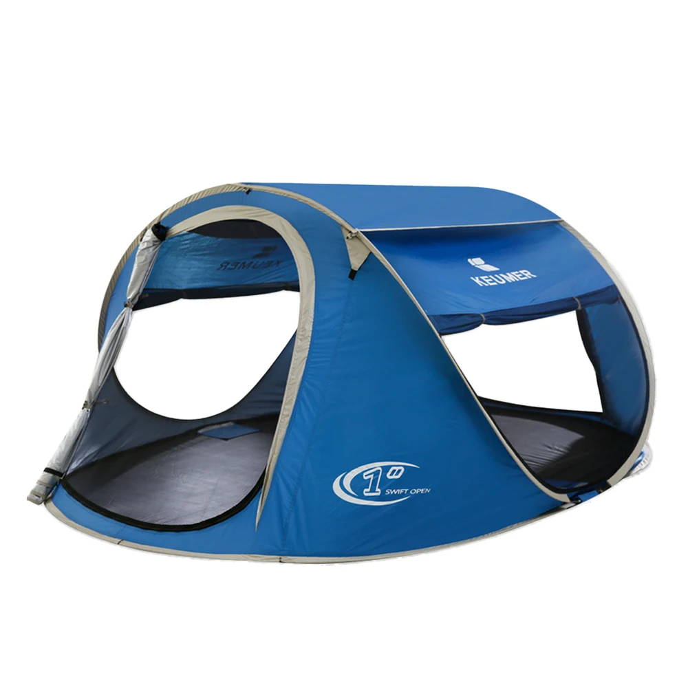 KEUMER Pop Up Camping Hiking Beach Tent Automatic Setup Easy Foldable Beach Shelter with anti-UV Coating for 3-4 Person with Bag
KEUMER Pop Up Camping Hiking Beach Tent Automatic Setup Easy Foldable Beach Shelter with anti-UV Coating for 3-4 Person with Bag