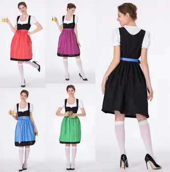 Dancing Stage Costume German Beer Festival Bavarian Traditional Beer Dress Cotton Embroidered Maid Dress Maid Clothing Sportwear
Dancing Stage Costume German Beer Festival Bavarian Traditional Beer Dress Cotton Embroidered Maid Dress Maid Clothing Sportwear