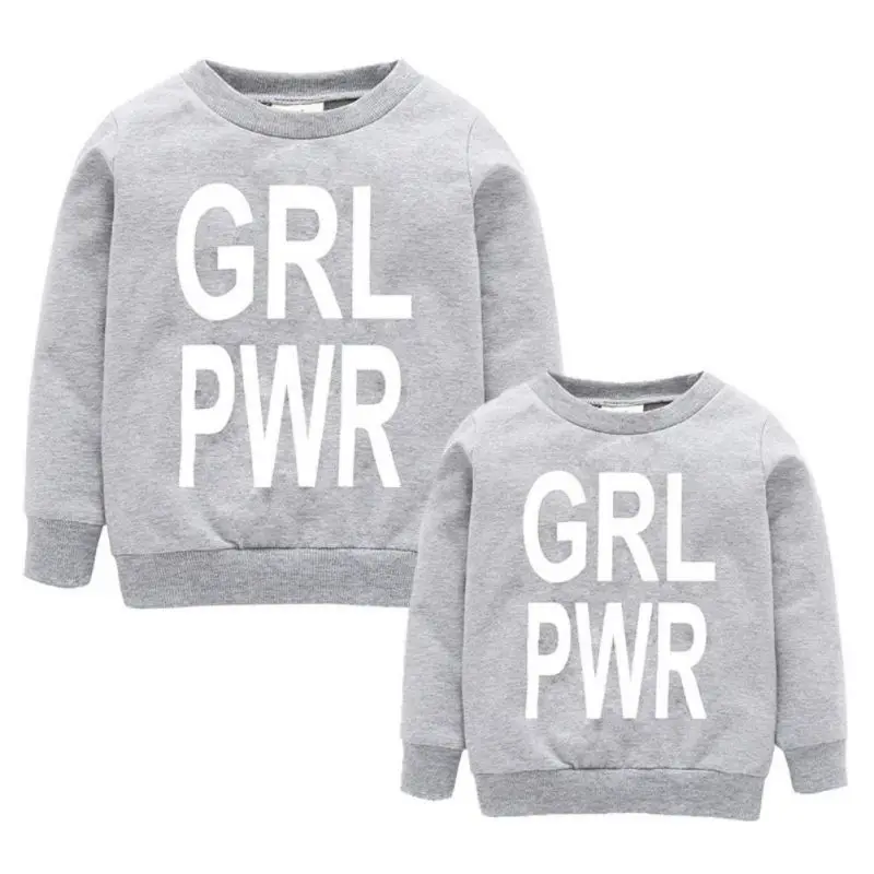 Family Matching Outfit Sweater Mother Kids Girls Loose Letter Printing T-shirts Grey Spring Autumn Cotton Tee Shirts Hots
Family Matching Outfit Sweater Mother Kids Girls Loose Letter Printing T-shirts Grey Spring Autumn Cotton Tee Shirts Hots