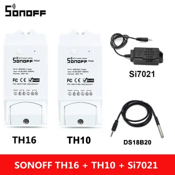 Sonoff TH 10A/16A Smart wifi Switch Controller with Temperature sensor And Waterproof Humidity Monitoring home automation
Sonoff TH 10A/16A Smart wifi Switch Controller with Temperature sensor And Waterproof Humidity Monitoring home automation