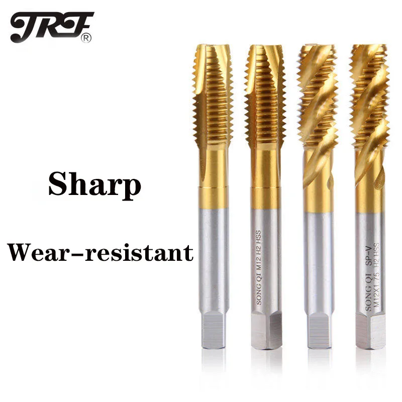 JRF High Quality Titanium-plated Stainless Steel Fluted Machine Tap M3 M4 M5 M6 M8 for Tap Drill
JRF High Quality Titanium-plated Stainless Steel Fluted Machine Tap M3 M4 M5 M6 M8 for Tap Drill