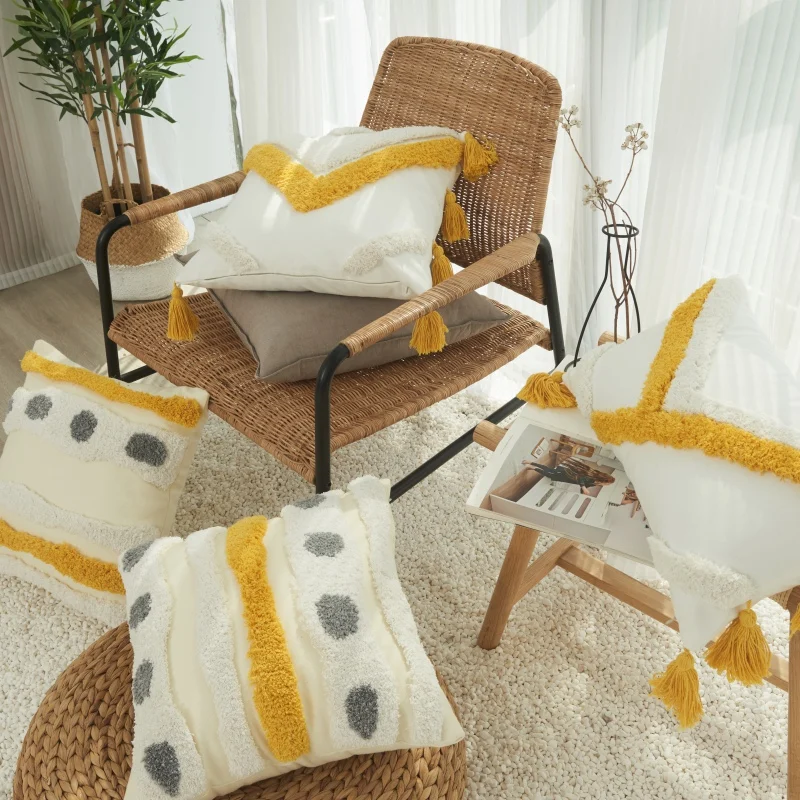 Tufted Tassel Hanging sofa tassel hug non-core Pillowcase Single Row Of Dots 45*45 for home decoration#24
Tufted Tassel Hanging sofa tassel hug non-core Pillowcase Single Row Of Dots 45*45 for home decoration#24