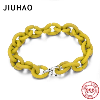 Yellow Rubber X Silver charms Bracelet chain bracelet women men jewelry Simple fashion Women Accessories 21cm
Yellow Rubber X Silver charms Bracelet chain bracelet women men jewelry Simple fashion Women Accessories 21cm