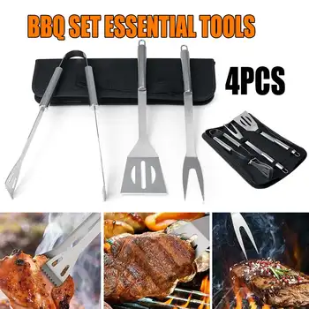4PCS BBQ Set Essential Grill Tools Utensil Cutlery Cooking Tool Case With LCD Display Thermometer Barbecue Grill Tools
4PCS BBQ Set Essential Grill Tools Utensil Cutlery Cooking Tool Case With LCD Display Thermometer Barbecue Grill Tools