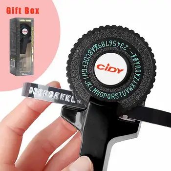 Black Embossing Label Maker Mini DIY Manual Typewriter Printer Motex E101 Upgrade with 9mm 3D Label Tape Gift Box No Battery
Black Embossing Label Maker Mini DIY Manual Typewriter Printer Motex E101 Upgrade with 9mm 3D Label Tape Gift Box No Battery