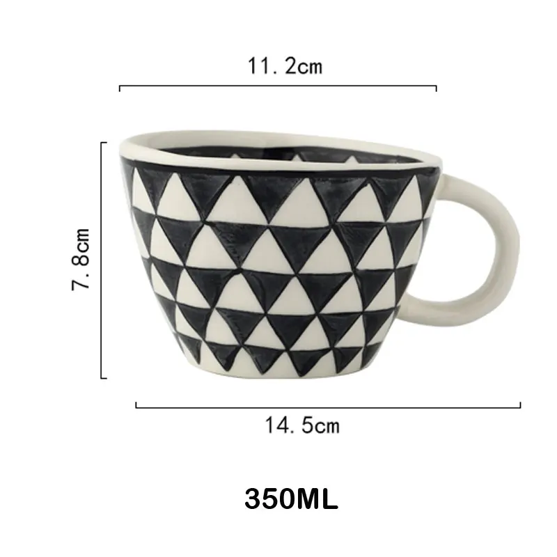 Hand Painted Irregular Shape Ceramic Mugs Microwave Dishwasher Safe Nordic Creative Handmade Coffee Tea Milk Cups Drinkware Gift Hand Painted Irregular Shape Ceramic Mugs Microwave Dishwasher Safe Nordic Creative Handmade Coffee Tea Milk Cups Drinkware Gift