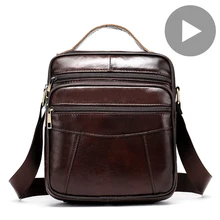 Portable Shoulder Messenger Women Men Bag Crossbody Genuine Leather Briefcase Office Business Work For Small Handbag Male Female 
Portable Shoulder Messenger Women Men Bag Crossbody Genuine Leather Briefcase Office Business Work For Small Handbag Male Female