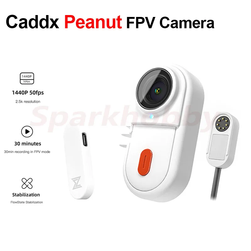 CADDXFPV Peanut Anti-Shake Action Camera 27g Can be Externally Powered 30 Minutes Recording Wifi Transmission for RC FPV Drones
CADDXFPV Peanut Anti-Shake Action Camera 27g Can be Externally Powered 30 Minutes Recording Wifi Transmission for RC FPV Drones