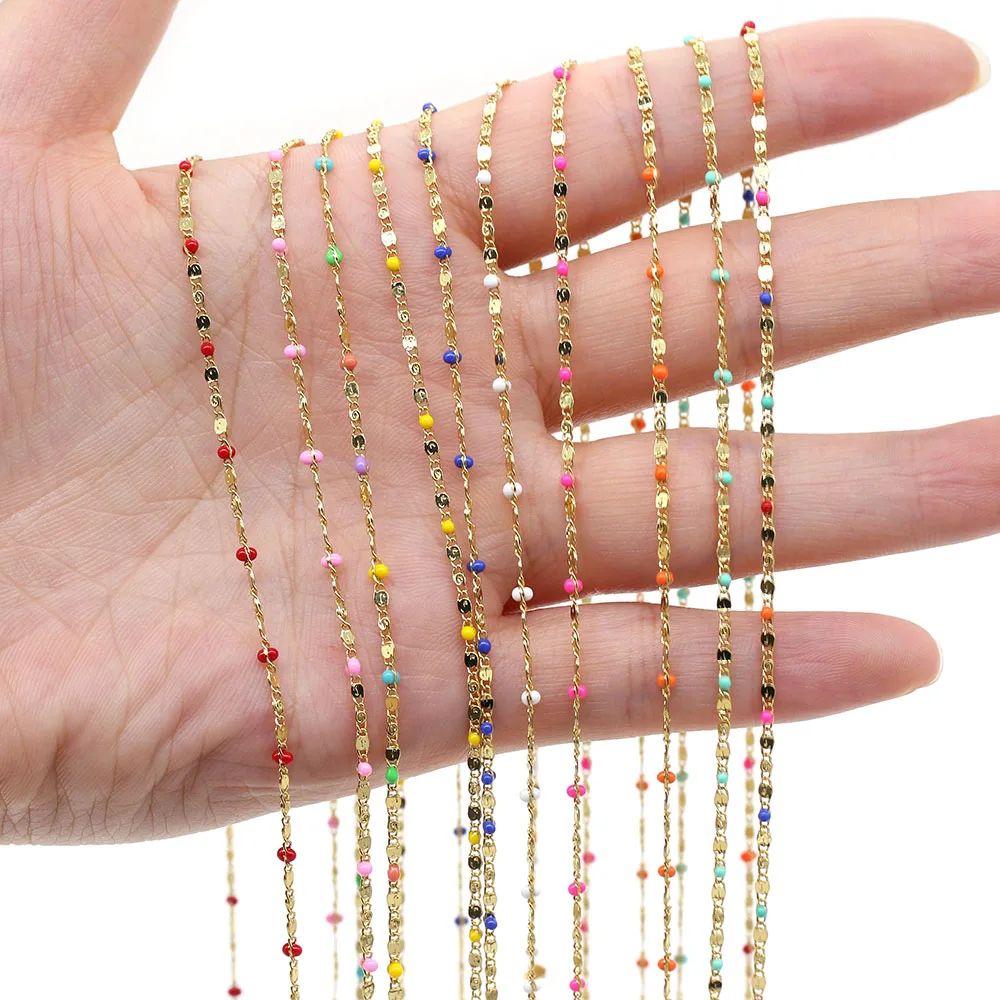 1 Meter Handmade Gold Wire Wrapped Rosary Chain for Women Necklaces Bracelets Gold Alloy Metal Charm Handmade Chain Jewelry
1 Meter Handmade Gold Wire Wrapped Rosary Chain for Women Necklaces Bracelets Gold Alloy Metal Charm Handmade Chain Jewelry