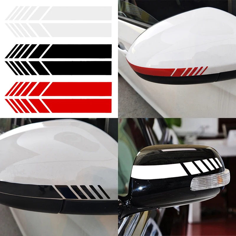 Funny Sticker 2 pc Reflective Car Stickers and Decals Rearview Mirrors Decoration Exterior Multicolor Easy to install | Автомобили и