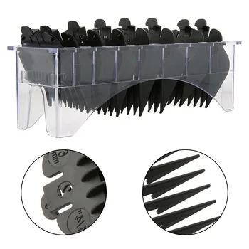 8pcs Professional Cutting Guide Comb Universal with a box 3/6/10/13/16/1922/25mm G0316
8pcs Professional Cutting Guide Comb Universal with a box 3/6/10/13/16/1922/25mm G0316