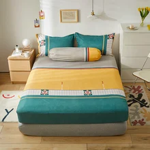 Fitted bed sheet with elastic adjustable queen/king bed sheet for couples double bed geometric style mattress cover 180x200
Fitted bed sheet with elastic adjustable queen/king bed sheet for couples double bed geometric style mattress cover 180x200