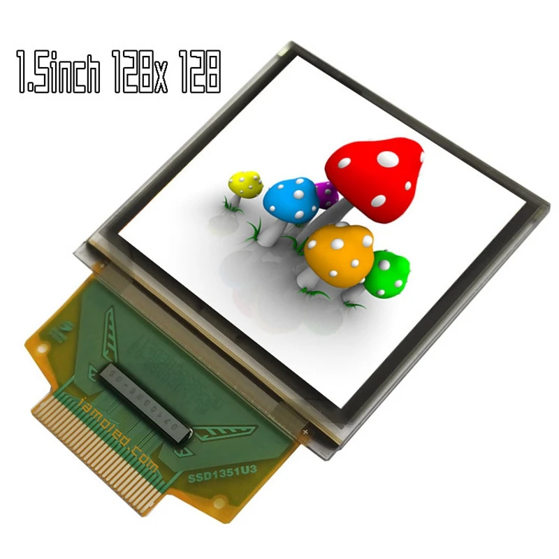 1 5 дюймов Цвет OLED Экран дисплея с 128X128 Разрешение последовательный порт SPI 30PIN