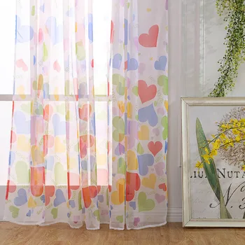 Love Heart Pattern Tulle Door Window Curtains Romantic Sheer Valances Washable Vines Leaves Drape for Home Bedroom Decor JY
Love Heart Pattern Tulle Door Window Curtains Romantic Sheer Valances Washable Vines Leaves Drape for Home Bedroom Decor JY