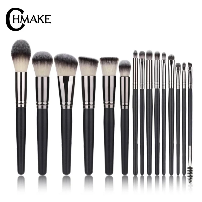 CHMAKE 15pcs Professional Makeup Brushes Set Make up Brush Tools kit Eyeshadow Foundation Powder Natural Synthetic Hair
CHMAKE 15pcs Professional Makeup Brushes Set Make up Brush Tools kit Eyeshadow Foundation Powder Natural Synthetic Hair