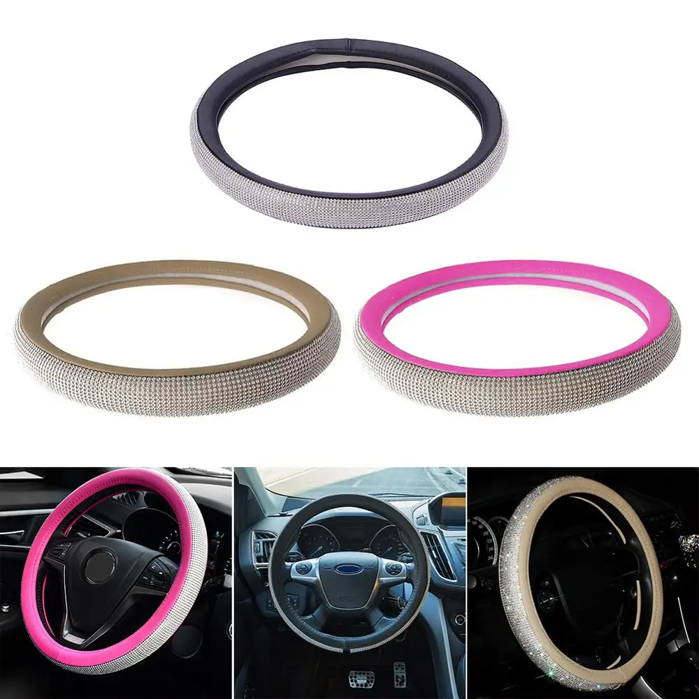 High-end Design 38cm 15" Bling Rhinestone Diamond Car Steering Wheel Cover Universal skidproof, heat resistance, durable CSV
High-end Design 38cm 15" Bling Rhinestone Diamond Car Steering Wheel Cover Universal skidproof, heat resistance, durable CSV