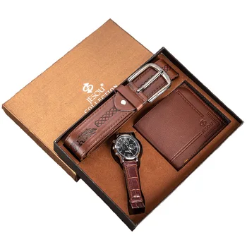 Men's Gift Set Beautifully Packaged Watch + Wallet Leather Belt Set Creative Combination Set
Men's Gift Set Beautifully Packaged Watch + Wallet Leather Belt Set Creative Combination Set