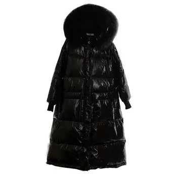 2020 X-long 90% Down Coat Warm Jacket Women Thick Waterproof Female Parka Puffer Snow Outwear Hooded with Real Fur Collar Winter
2020 X-long 90% Down Coat Warm Jacket Women Thick Waterproof Female Parka Puffer Snow Outwear Hooded with Real Fur Collar Winter