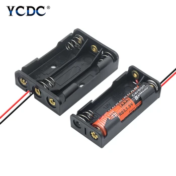 4x 3x 2x 1x AAA Plastic Black Spring Battery Storage Case Box AAA 3A Battery Holder Plastic Container With Wire Leads
4x 3x 2x 1x AAA Plastic Black Spring Battery Storage Case Box AAA 3A Battery Holder Plastic Container With Wire Leads