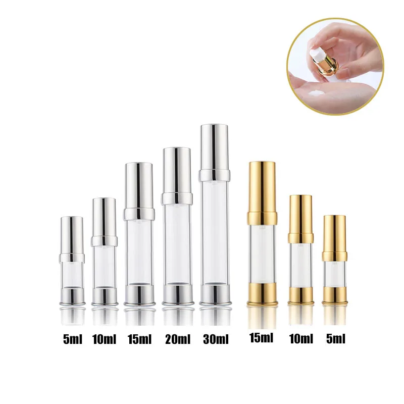 5ml 10ml 15ml 30ml Empty Gold Silver Vacuum Cosmetic Lotion Pump Bottle Travel Cosmetic Airless Containers packaging bottle
5ml 10ml 15ml 30ml Empty Gold Silver Vacuum Cosmetic Lotion Pump Bottle Travel Cosmetic Airless Containers packaging bottle