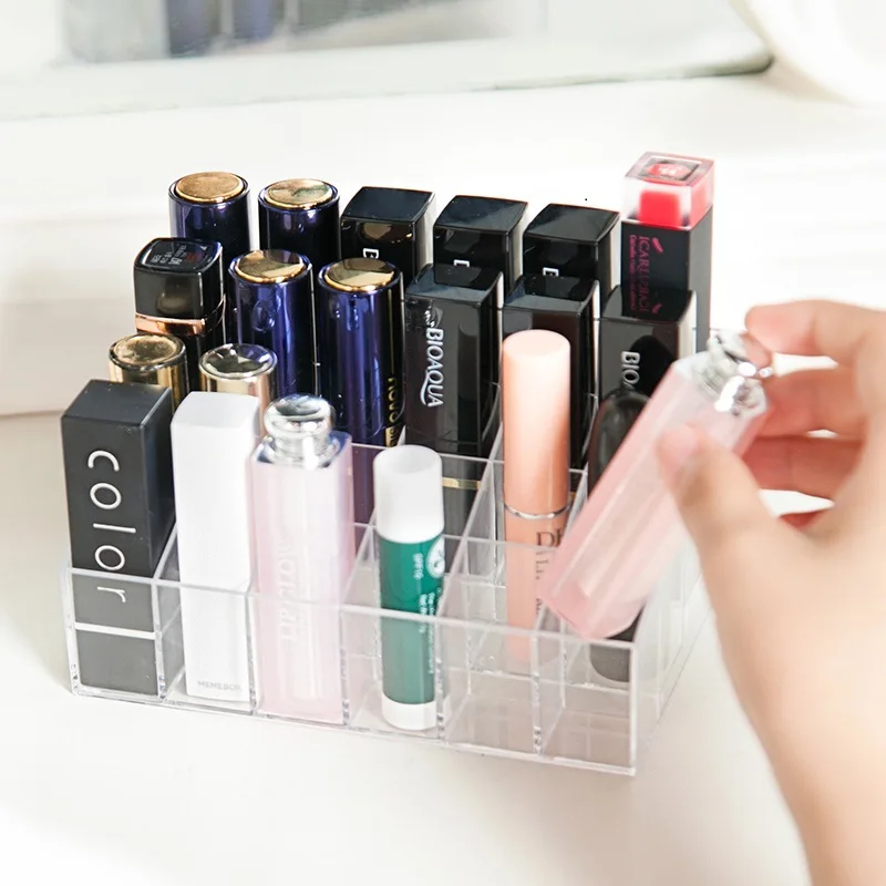 24 Lattice Lipstick Display Stand chun gao jia Transparent Cosmetic Storage Box Cosmetics Sample Rack
24 Lattice Lipstick Display Stand chun gao jia Transparent Cosmetic Storage Box Cosmetics Sample Rack