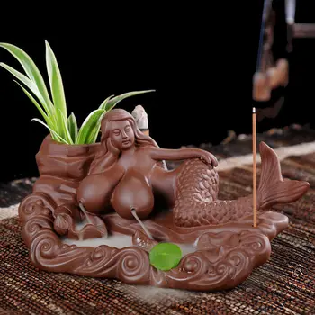 Ceramics Mermaid Backflow Incense Burner Incense Stick Holder Home Decoration
Ceramics Mermaid Backflow Incense Burner Incense Stick Holder Home Decoration