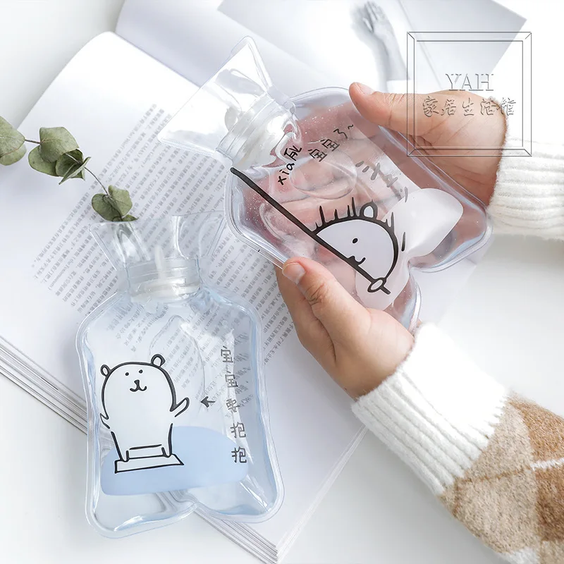 Cartoon PVC Mini Hot Water Bottle Filled with Water Explosion-proof Portable Transparent Trumpet Hand Warmers
Cartoon PVC Mini Hot Water Bottle Filled with Water Explosion-proof Portable Transparent Trumpet Hand Warmers