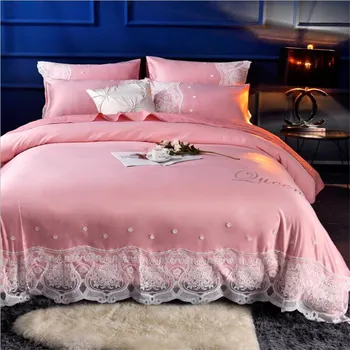 New Cotton Linen Bedclothes Lace Wash Pure Silk Pure Cotton Four Piece Set XHS0076
New Cotton Linen Bedclothes Lace Wash Pure Silk Pure Cotton Four Piece Set XHS0076